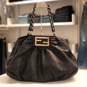 Fendi Mia Leather Tote Bag